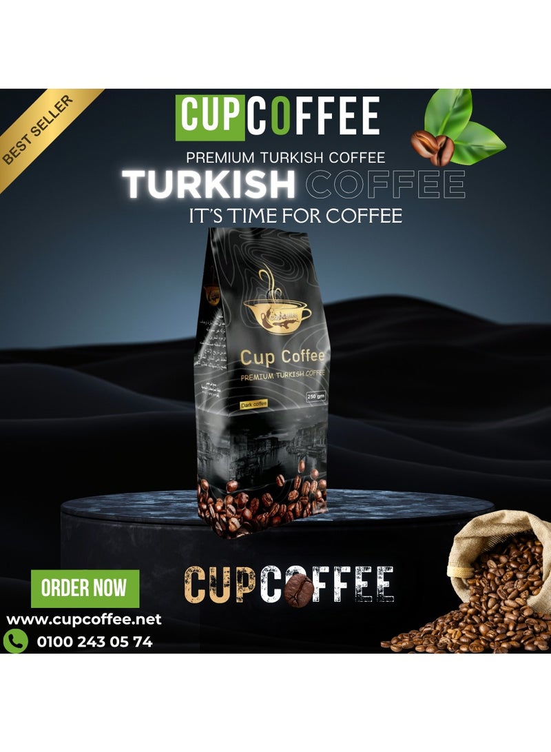 Cup Coffee Turkish Coffee Dark Plain-250 gm - Image 3
