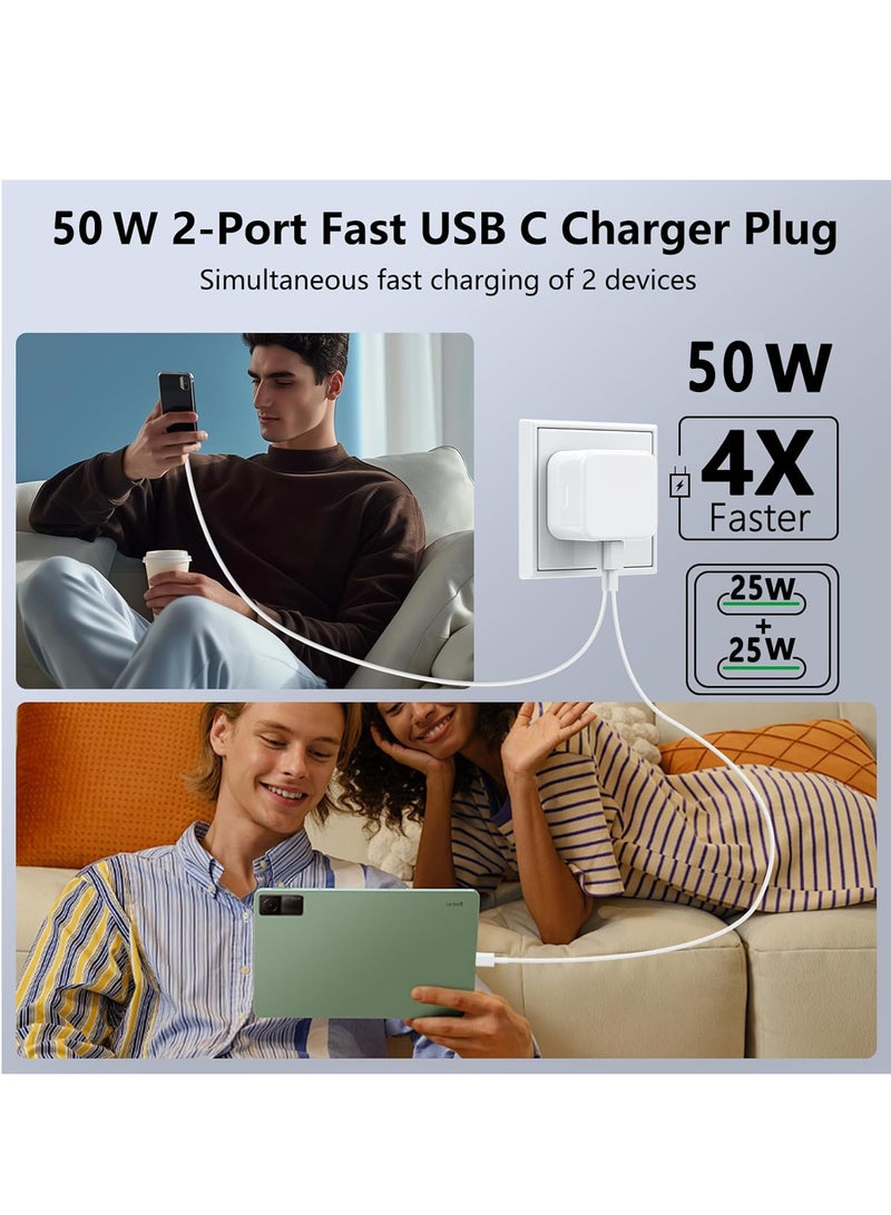 X-level iPhone 16, iPhone15 Pro Max Charger With USB C Port 50 Watt with 2M iPhone Fast Charging Cord Type C to C for iPhone 16 / 15 Pro max/15 Pro/15 plus/15, Samsung S24 and all USB C mobiles / Tabs - Image 2
