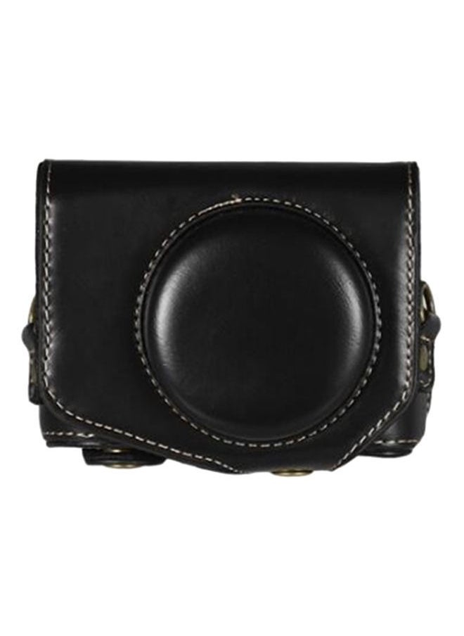 NIBEMINENT Protective Camera Case With Strap For Canon Powershot G7 X Mark II/G7X II Black  - Image 2