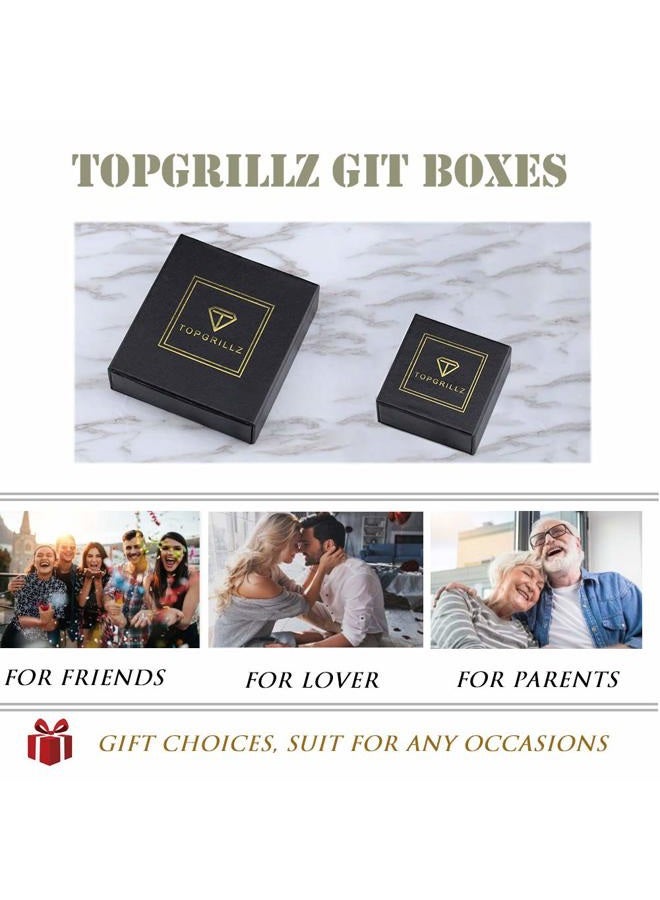TOPGRILLZ 14K Gold&Silver Plated Micro Pave Cubic Zirconia Cross Pendant Neckace Mens Iced Out - Image 4