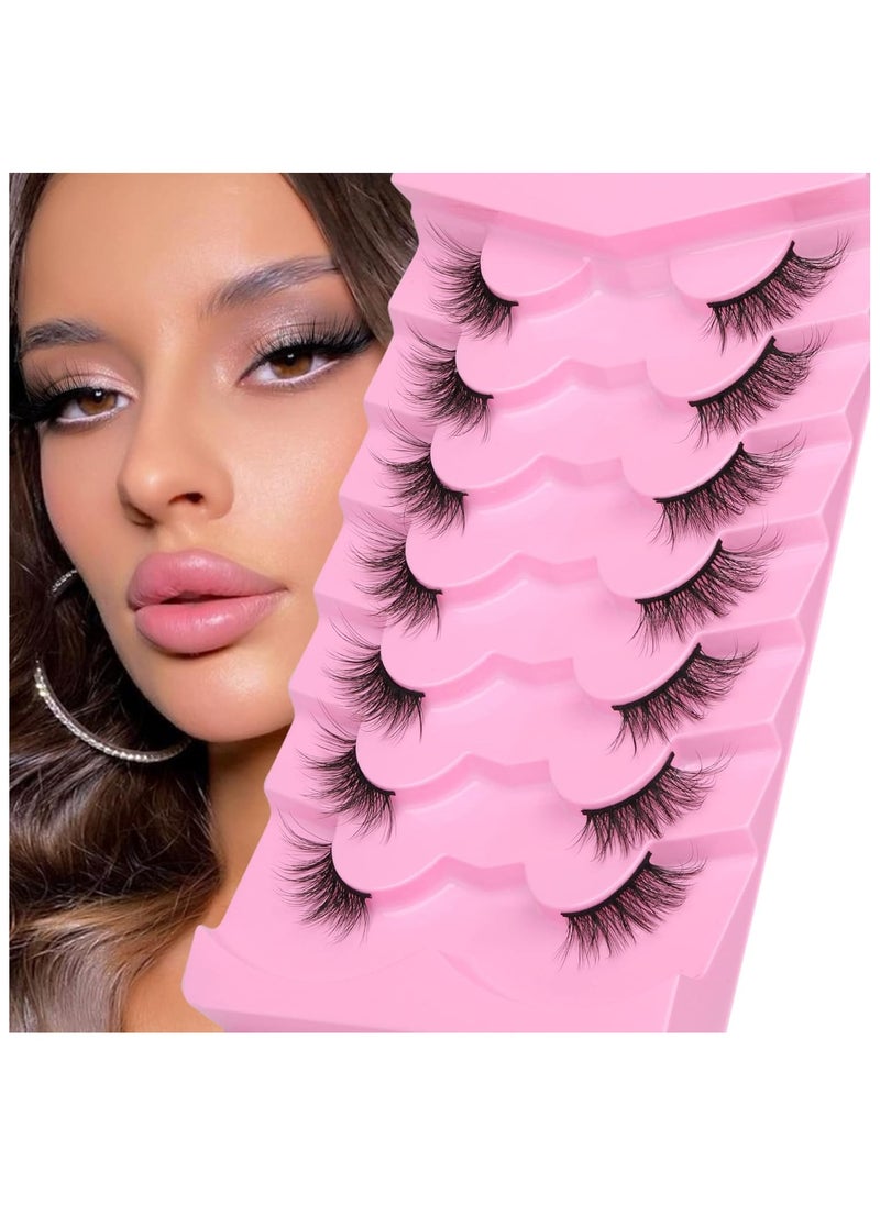 Alice - Half Lashes Natural Look 3D Curl False Eyelashes 7 Pairs - Image 1