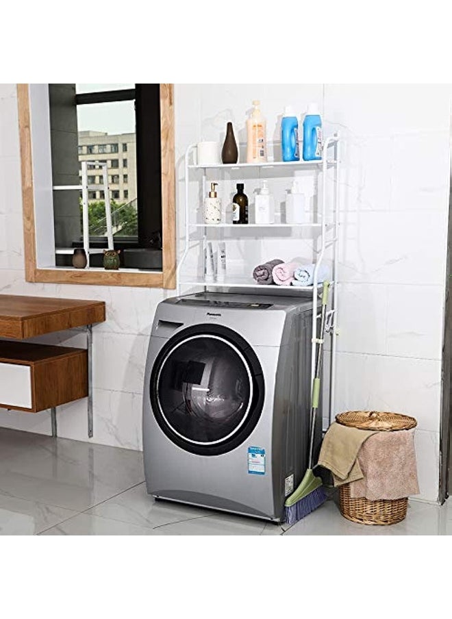 SAQOWARE 3 Layer Metal Washing Machine Storage Shelf Rack, Space Saver Organizer Holder  - Image 1