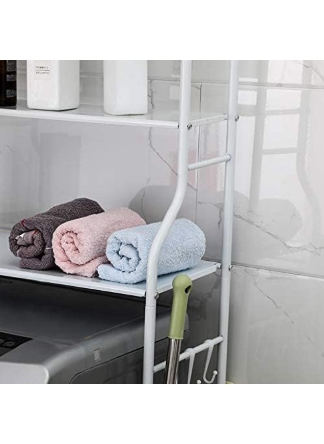 SAQOWARE 3 Layer Metal Washing Machine Storage Shelf Rack, Space Saver Organizer Holder  - Image 3