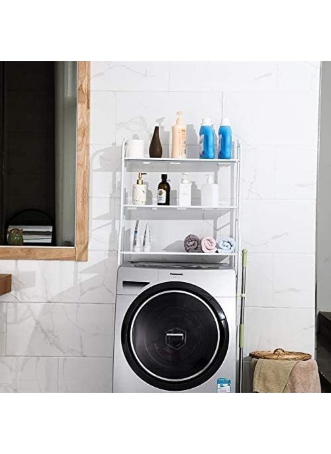 SAQOWARE 3 Layer Metal Washing Machine Storage Shelf Rack, Space Saver Organizer Holder  - Image 2