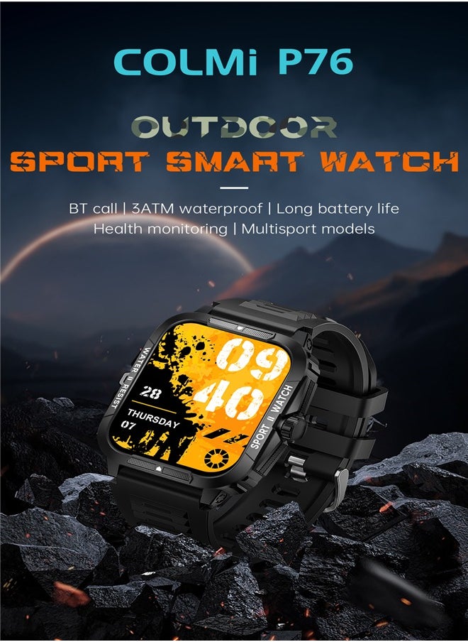 ColMi P76 Smart watchy Sport Heart Rate Step Meter 3ATM Waterproof Full Screen Smart Watch  - Image 3