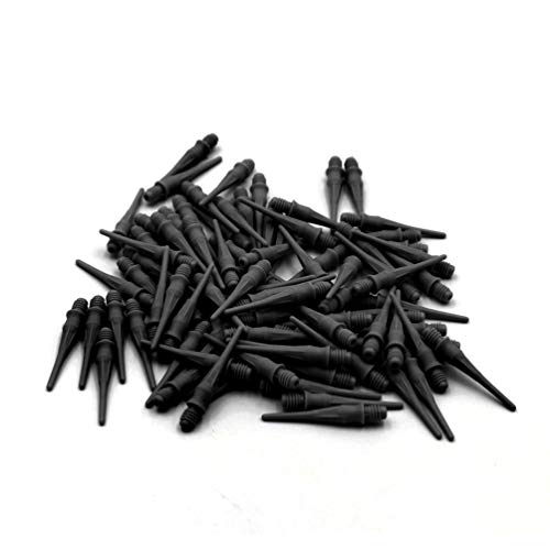 CUESOUL Touch-Point Soft Tips Dart Point 2BA Standard Screw Thread,Soft Tip Point Black Durable Use - Image 1