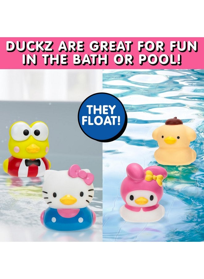 Jazwares Hello Kitty and Friends Duckz 6-Pack - Rubber Duck Toys - Officially Licensed Sanrio - Hello Kitty, Keroppi, Pompompurin, My Melody, Cinnamoroll, Tuxedosam - Christmas Stocking Stuffer Gift for Kids - Image 4