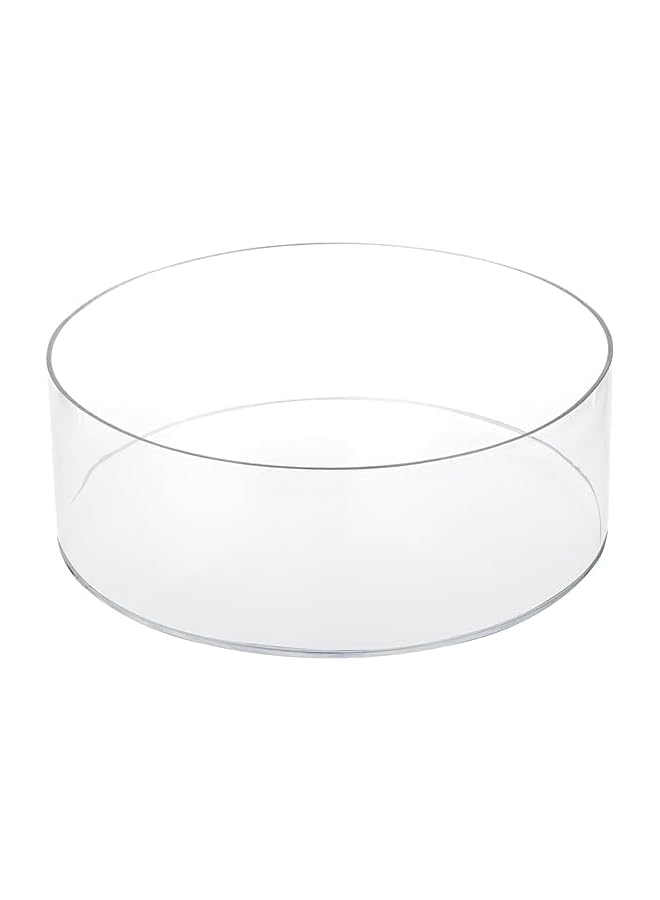 The Bros Round Acrylic Container with Lid Clear Round Acrylic Box Organizer Circle Flower Display Case Wedding Graduation Birthday Party Storage Boxes for Candy, Pill, Nails, Beads and Tiny Jewellery (20x20x7) - Image 2
