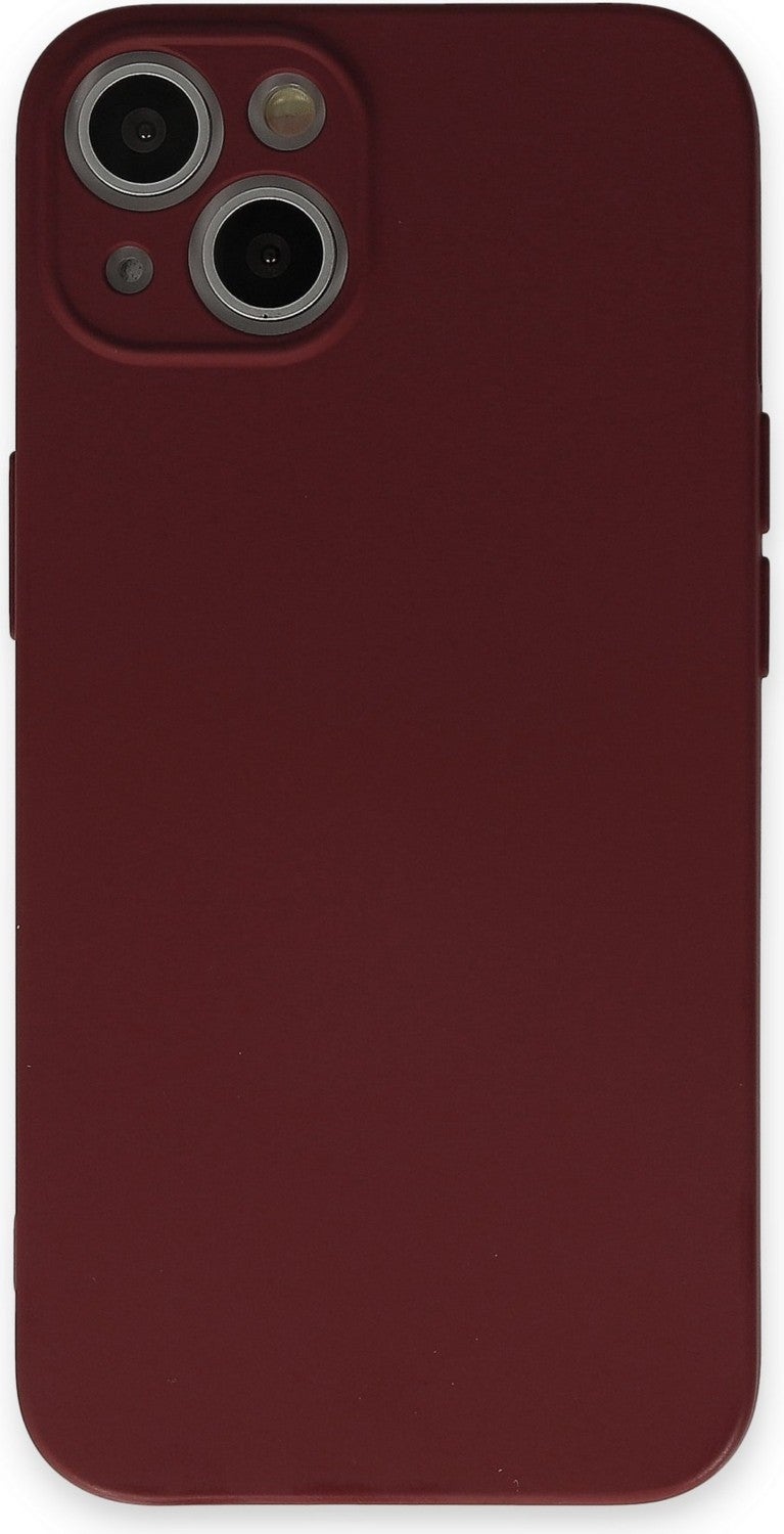 Bilişim Aksesuar Apple iPhone 13 Case Nano Velvet Silicone Inside - Claret Red  - Image 1