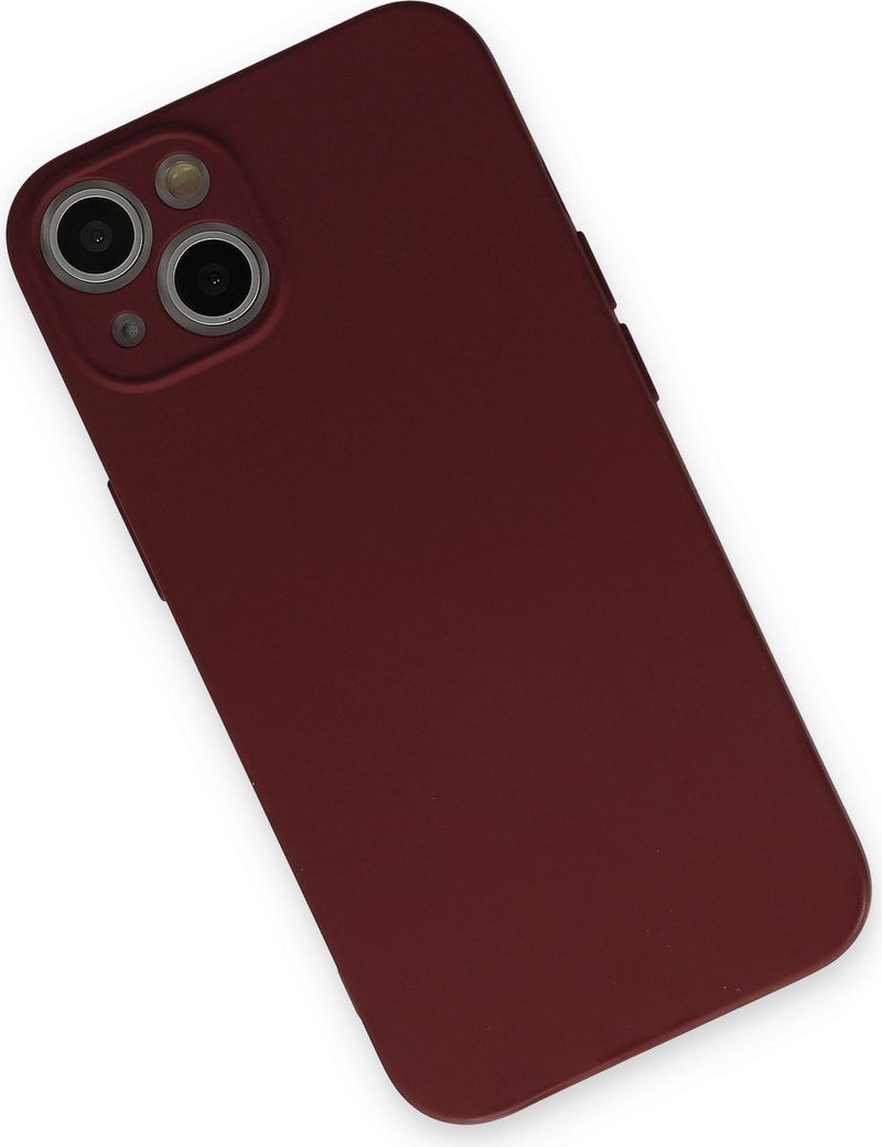 Bilişim Aksesuar Apple iPhone 13 Case Nano Velvet Silicone Inside - Claret Red  - Image 2