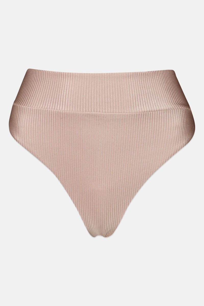 Aerie Women Metallic Print Pull On Panty, Peach  - Image 2