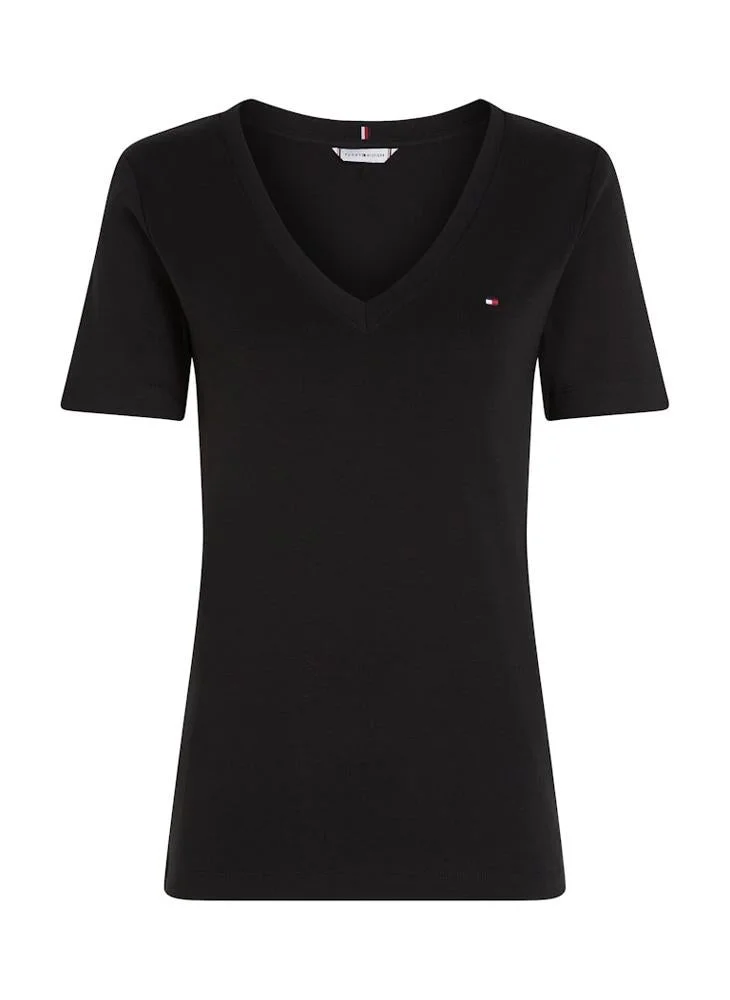 TOMMY HILFIGER Slim Cody V Neck Short Sleeve T-shirt