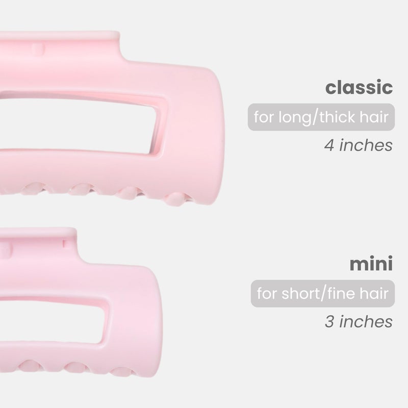 Mello The Original Mello Hair Claw Clip Squishy Claw Clip Made in Korea Patent Pending 30021976 (Pink, Medium) - Image 2