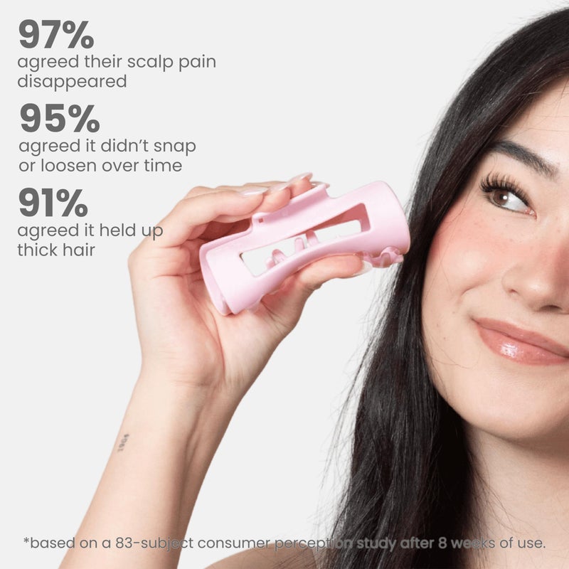 Mello The Original Mello Hair Claw Clip Squishy Claw Clip Made in Korea Patent Pending 30021976 (Pink, Medium) - Image 5