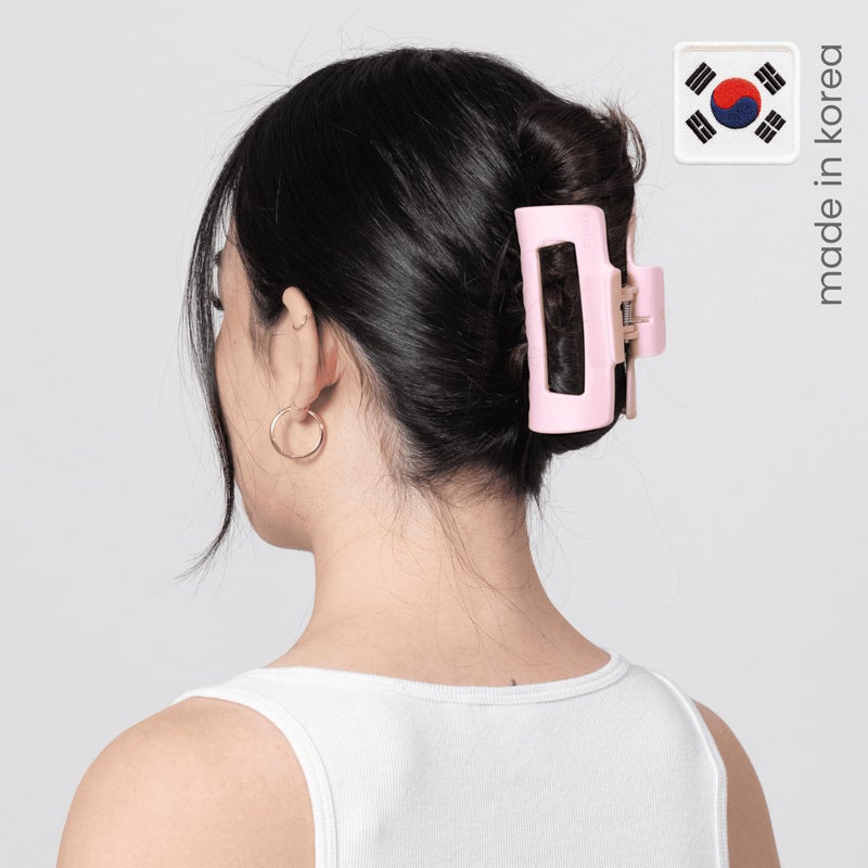 Mello The Original Mello Hair Claw Clip Squishy Claw Clip Made in Korea Patent Pending 30021976 (Pink, Medium) - Image 3