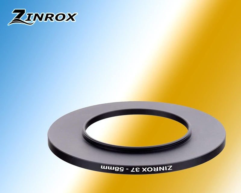ZINROX ® 37-58mm Step Up Lens Filter Adapter Ring, Set of 1 Piece - Size : 37mm to 58mm Stepping Ring - Image 4