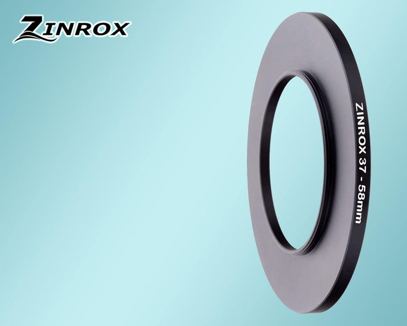 ZINROX ® 37-58mm Step Up Lens Filter Adapter Ring, Set of 1 Piece - Size : 37mm to 58mm Stepping Ring - Image 5
