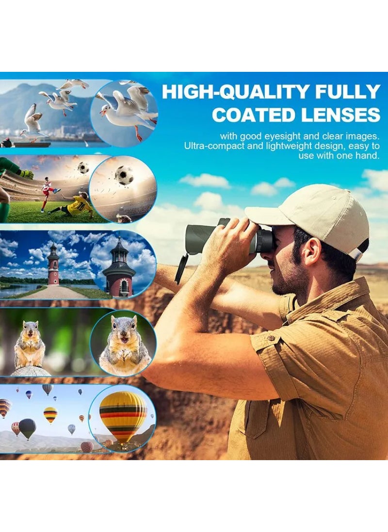 Generic Portable Zoom HD 5000M Telescope Folding Long Distance Mini Powerful Telescope For Hunting Sports Outdoor Camping Travel Black  - Image 3