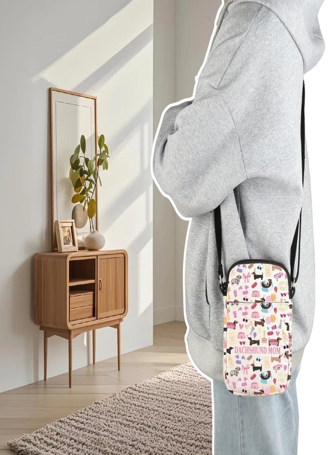 MBMSO Dachshund Mom Crossbody Bag Cute Dachshund Gifts for Women Weiner Dog Gifts for Dog Owners Pet Dog Gifts for Dog Lovers (Dachshund Mom CB) - Image 2