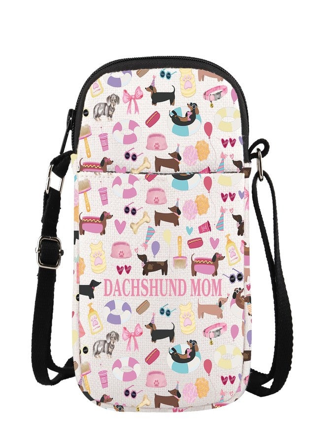 MBMSO Dachshund Mom Crossbody Bag Cute Dachshund Gifts for Women Weiner Dog Gifts for Dog Owners Pet Dog Gifts for Dog Lovers (Dachshund Mom CB) - Image 1
