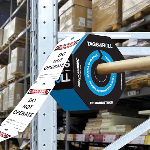 Accuform علامات السلامة AccuformNMC NMC 100 بواسطة اللف، خطر لا تعمل، علامات متوافقة مع OSHA، مقاومة للماء PF-Cardstock، تقاوم التمزق، 6.25"x3"، TAR110، علامات السلامة، واللافتات، والتسميات المصنوعة في أمريكا - Image 4