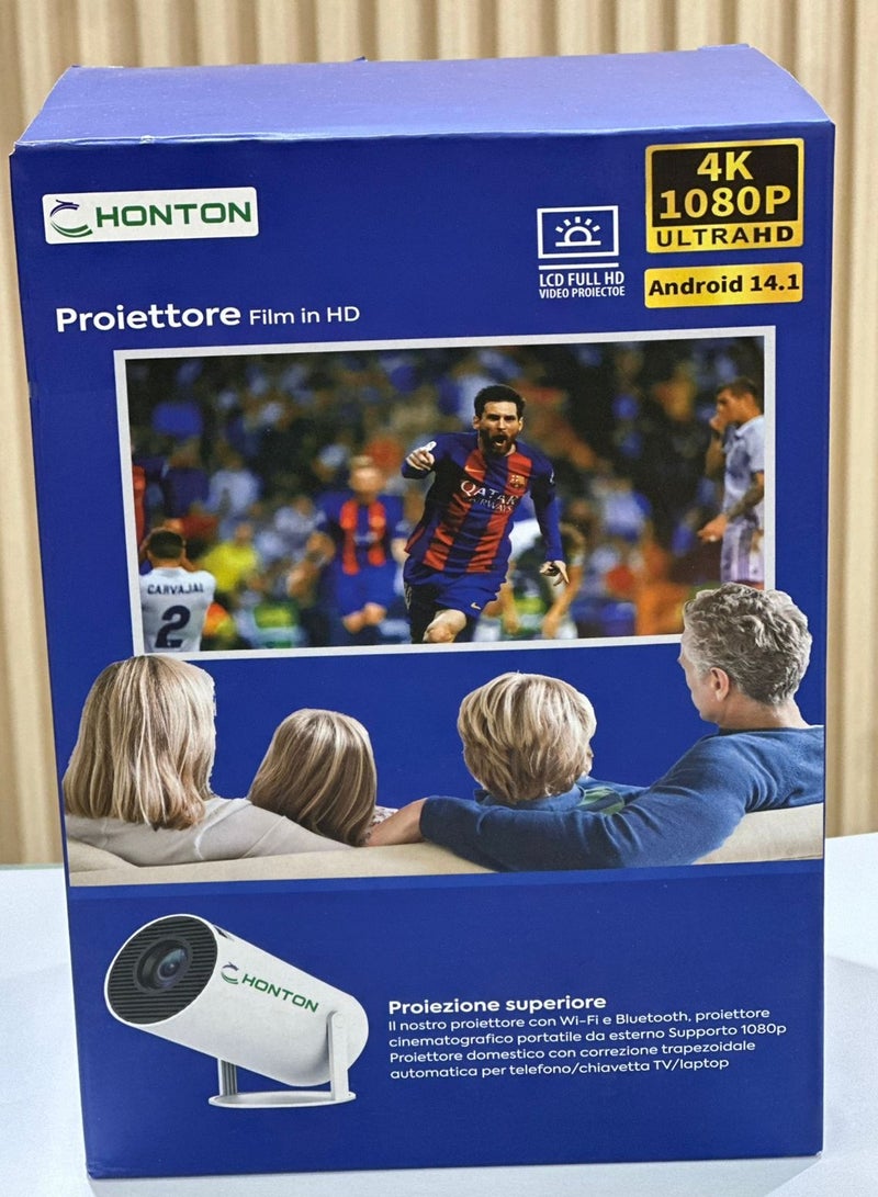 هونتون جهاز عرض محمول بدقة 4K مع جهاز تحكم عن بعد - Image 2