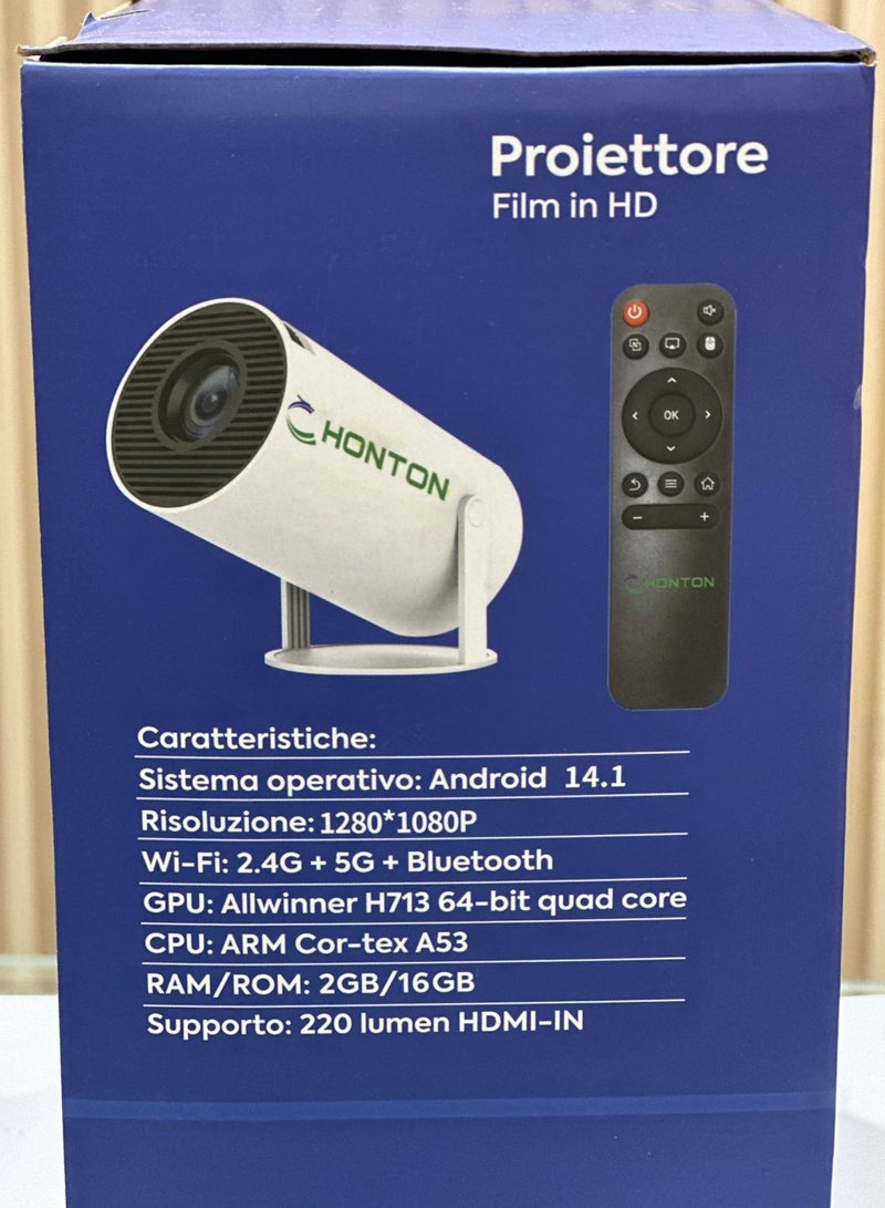 هونتون جهاز عرض محمول بدقة 4K مع جهاز تحكم عن بعد - Image 4