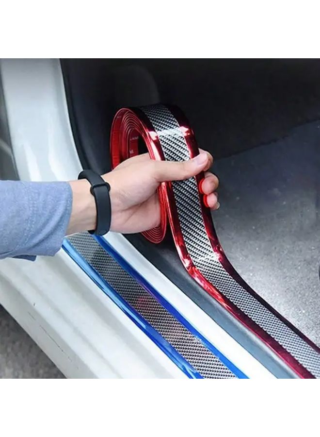 1.97 Inch Car Threshold Protection Strip Carbon Fiber Style Body Rearview Mirror Bumper Anti Scratch Sticker Blue Car Decoration Accessories - Image 4