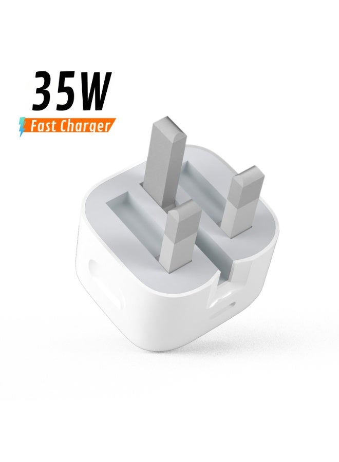 35W USB-C Fast Charger Type-C Wall Adapter Compatible with iPhone 17/16/15 Series and USB-C Devices - Image 1