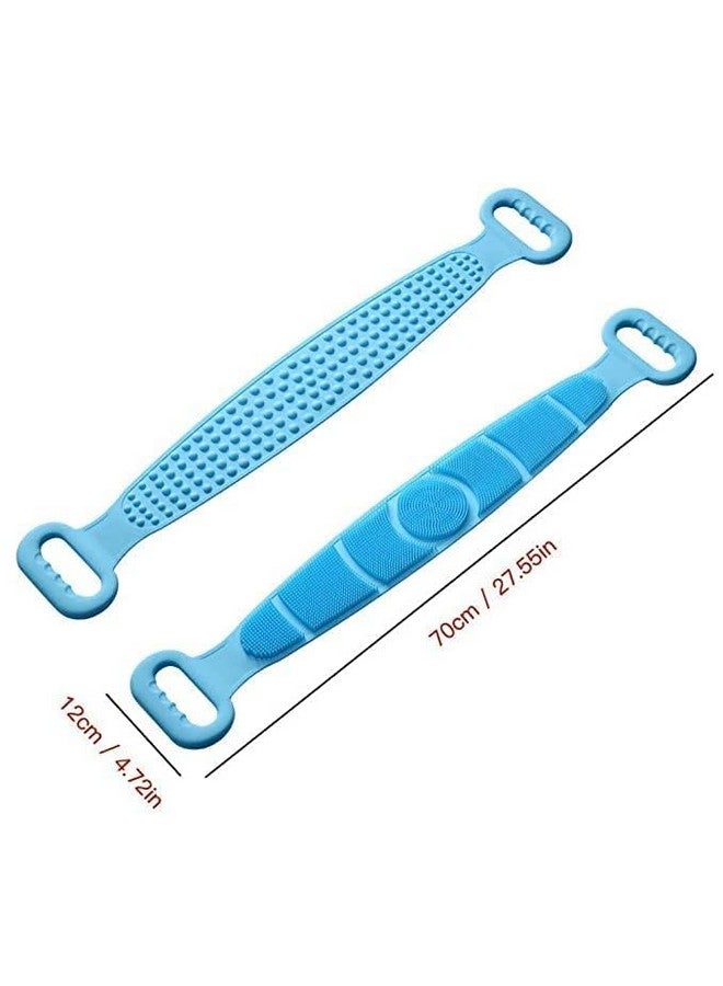 Generic Silicone Body Back Scrubber, Double Side Bathing Brush for Skin Deep Cleaning Massage, Dead Skin Removal Exfoliating Belt for Shower, Easy to Clean, Lathers Well for Men & Women - Image 5