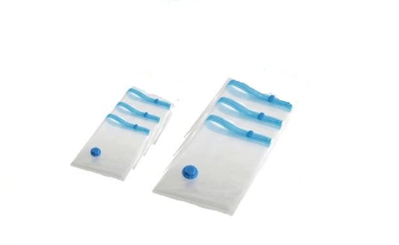 Birud Birud Reusable Vacuum Storage Compression Sealer Bags for Clothes Dress Winter Coats Blankets Pillows Comforters for Home Travel 3 x Small 3 x Medium 3 S 3 M  - Image 1