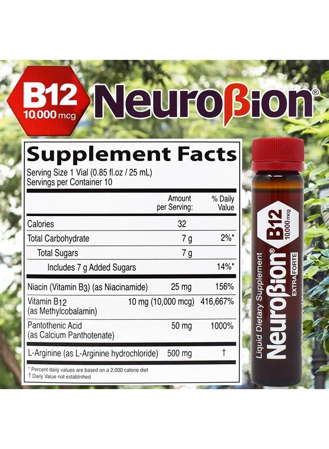 Neurobion فيالز ب12 إكسترا فورت 10,000 ميكروغرام - قوي للغاية - 10 فيال لكل صندوق - Image 2