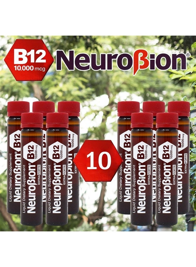 Neurobion فيالز ب12 إكسترا فورت 10,000 ميكروغرام - قوي للغاية - 10 فيال لكل صندوق - Image 1
