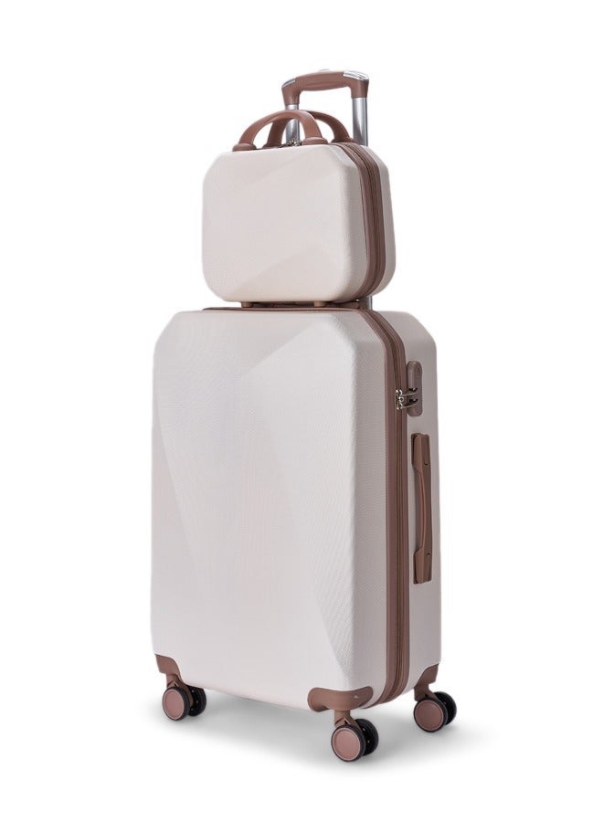 ليمرا طقم شنط سفر مكون من 6 حقائب أمتعة بعجلات و بتصميم صلب بيج/ ذهبي - Image 2