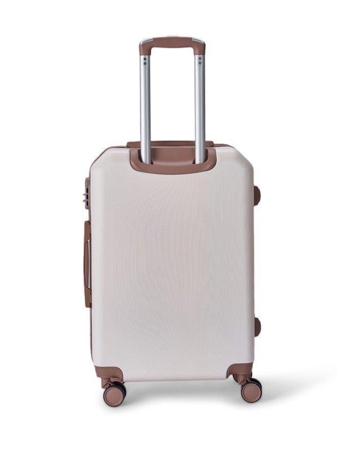 ليمرا طقم شنط سفر مكون من 6 حقائب أمتعة بعجلات و بتصميم صلب بيج/ ذهبي - Image 5