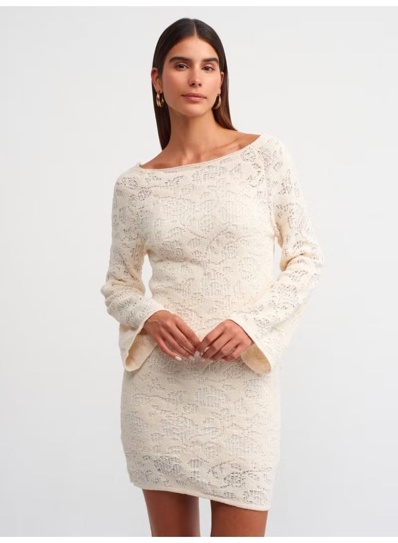 Dilvin Crochet Mini Dress - Image 1