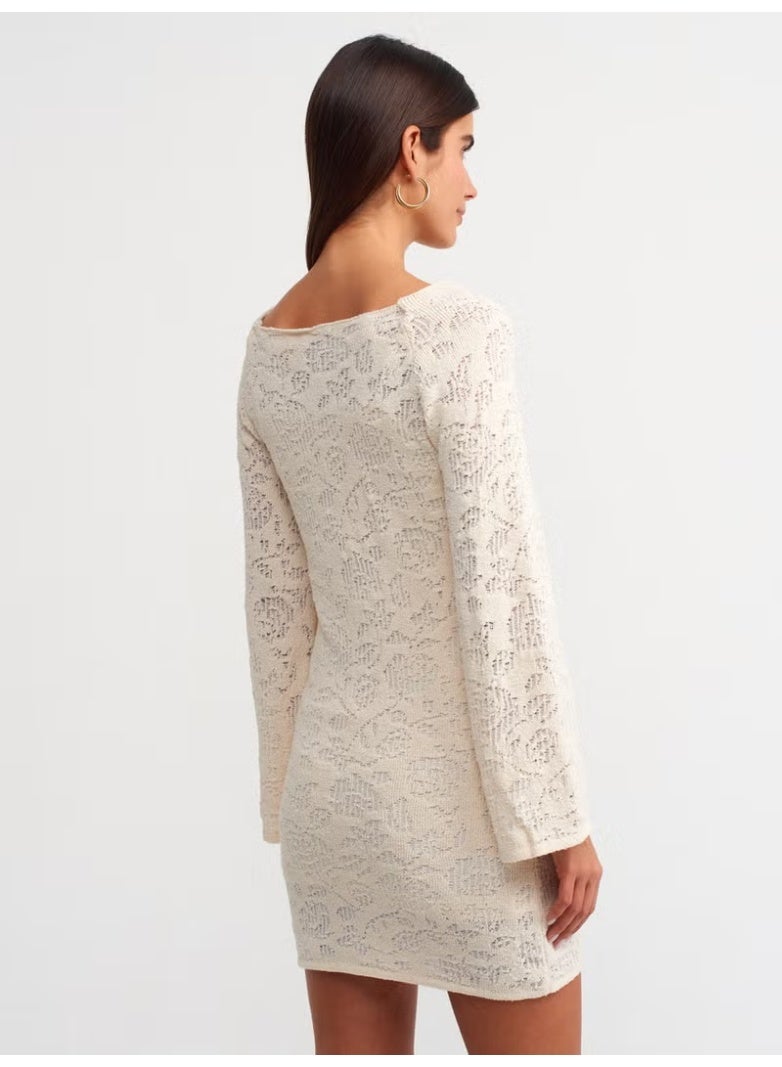 Dilvin Crochet Mini Dress - Image 2