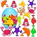 Joosharkidz Toddler Suction Cup Bath Toys Ocean Animal Bath Water Toys for Kids Ages 13 35 48 No Hole Mold Free Bathtub Car Window Toys Travel Trip Essentials for 3 4 5 Year Old Boy Girl Birthday Gift - Image 3