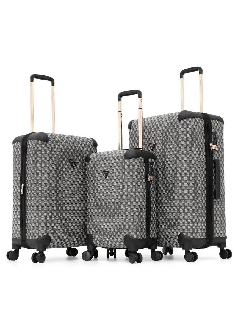 GUESS Guess 3-Piece Printed Softside Luggage Set with 360° Spinner Wheels – Lightweight Travel Trolley Suitcases