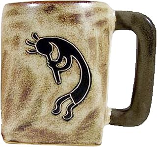 Creative Structures One (1) MARA STONEWARE COLLECTION - 12 Oz Coffee Cup Collectible Square Bottom Mug - Native - Image 1