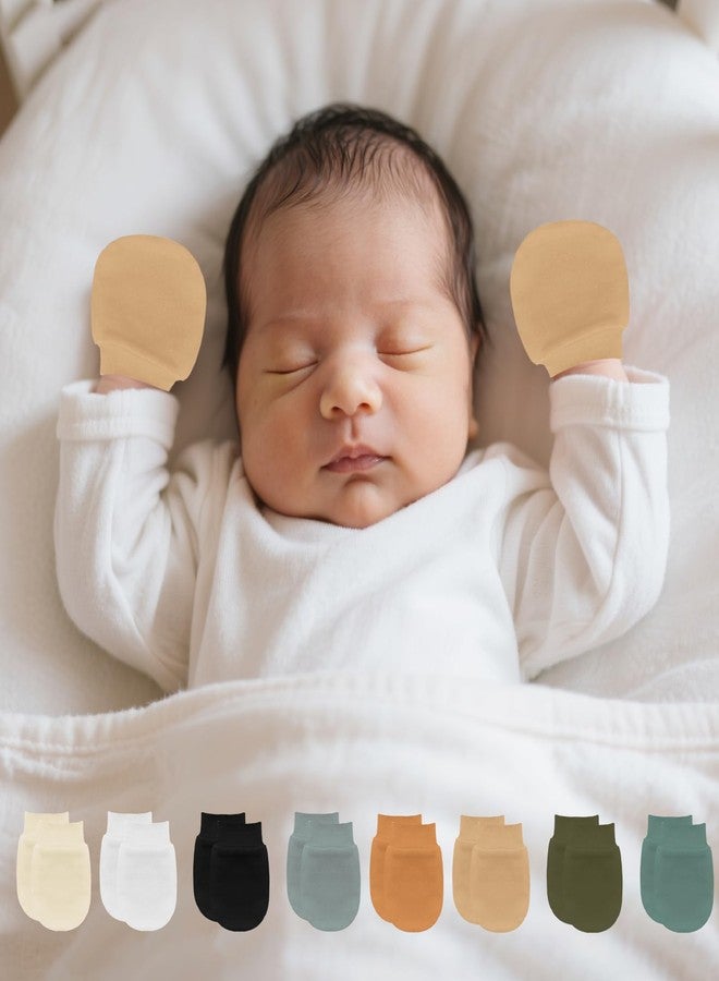 Sdfvsdg 16 Pairs Newborn Baby Cotton Mittens Newborn Mittens No Scratch Gloves Infant Toddler Gloves for Boys Girls 0-6 Month - Image 3