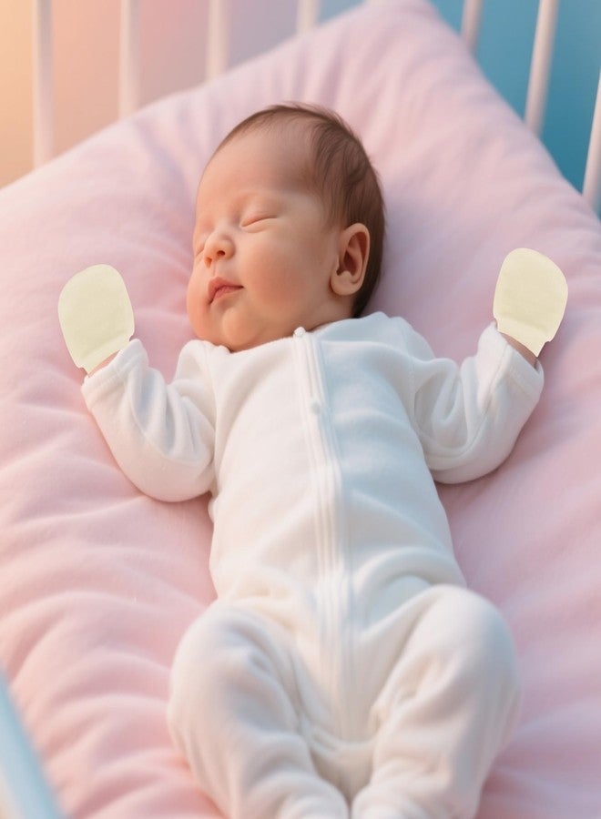 Sdfvsdg 16 Pairs Newborn Baby Cotton Mittens Newborn Mittens No Scratch Gloves Infant Toddler Gloves for Boys Girls 0-6 Month - Image 4