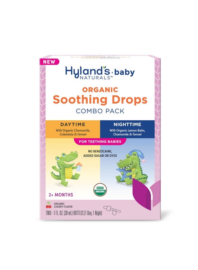 Hyland's Baby - Organic Daytime & Nighttime Soothing Drops Combo Pack, Drops For Oral Discomfort, 2 Oz. - Image 1