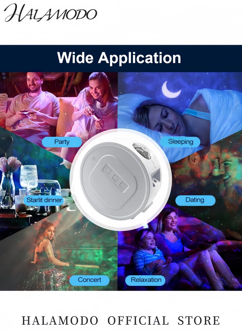 HALAMODO Starry Sky Projector Lamp White - Image 5