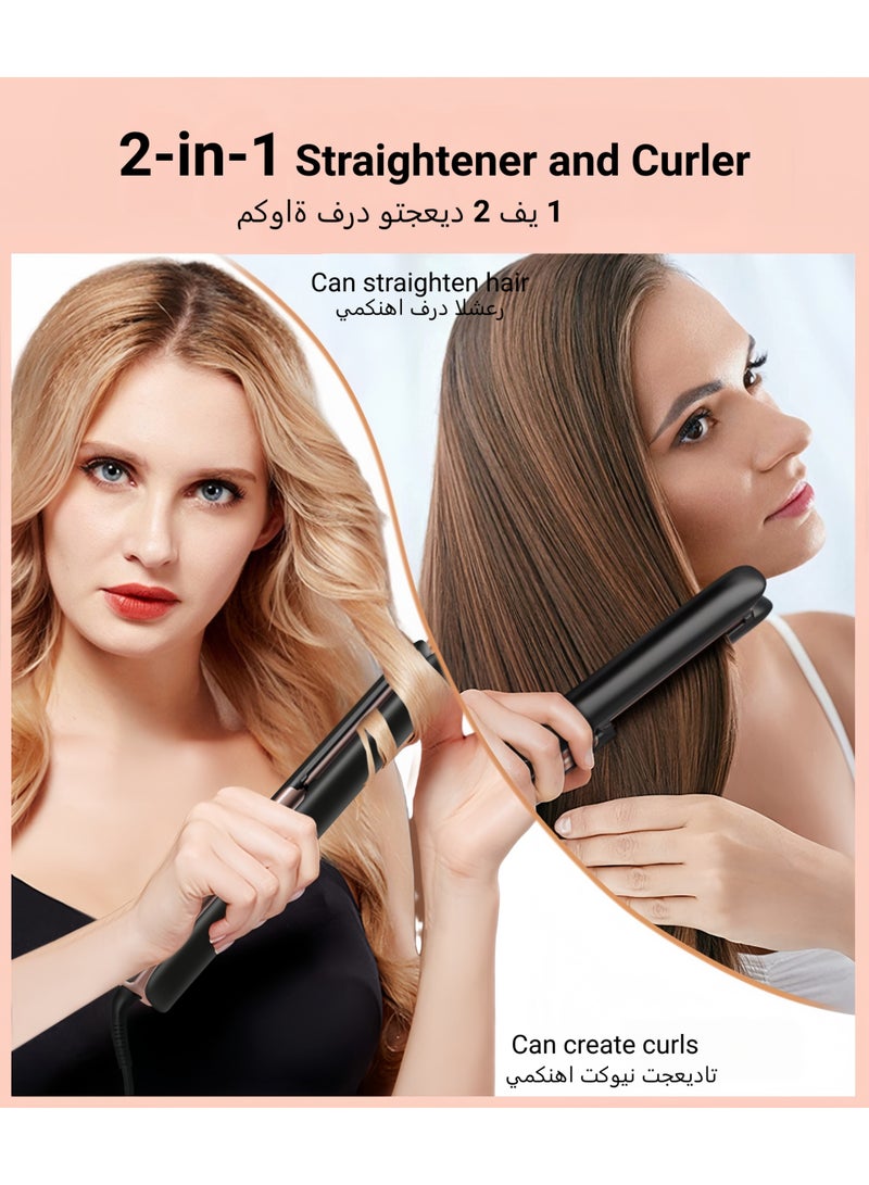 ZONBON Professional Ceramic Hair Device 2 in 1 Equipped with Ionic Technology to Reduce Frizz and Protect Hair and Deliver Salon Results at Home - Image 3
