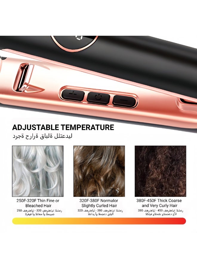 ZONBON Professional Ceramic Hair Device 2 in 1 Equipped with Ionic Technology to Reduce Frizz and Protect Hair and Deliver Salon Results at Home - Image 5