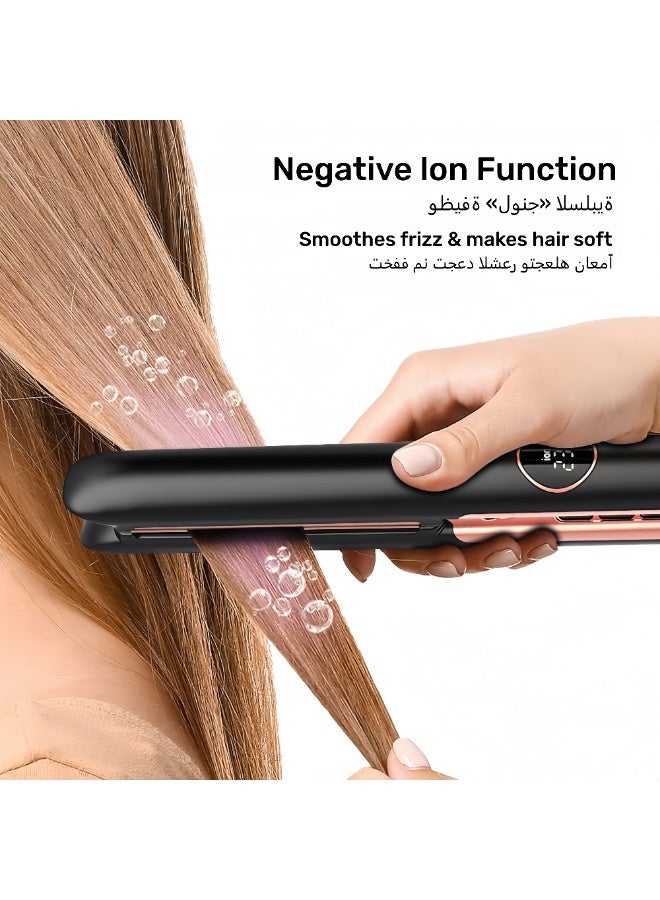 ZONBON Professional Ceramic Hair Device 2 in 1 Equipped with Ionic Technology to Reduce Frizz and Protect Hair and Deliver Salon Results at Home - Image 2