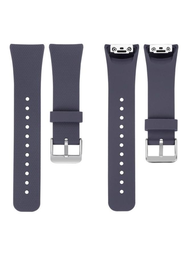 نيبمينينت سوار من السيليكون والبولي يوريثان الحراري بملمس بارز لساعة سامسونج جالاكسي جير فيت 2 ثلاثية الأبعاد رمادي - Image 3