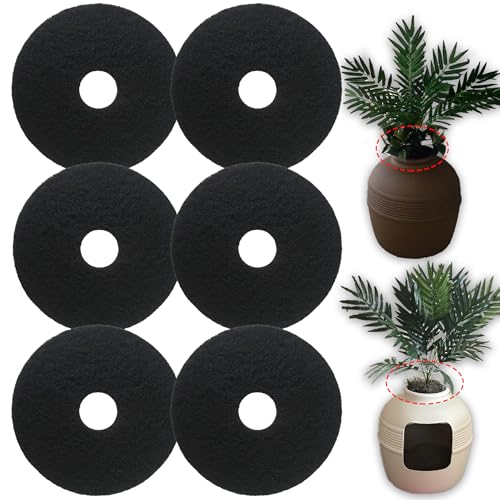 PurifyLogix Cat Litter Box Replacement Carbon Charcoal Filters Compatible with Hidden Cat Litter Box 6PCS Activated Carbon Charcoal Filters for Cat Litter Box Absorbing Odor Keep Home Fresh - Image 1
