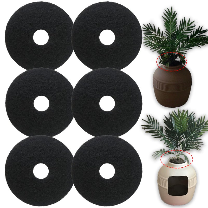 PurifyLogix Cat Litter Box Replacement Carbon Charcoal Filters Compatible with Hidden Cat Litter Box 6PCS Activated Carbon Charcoal Filters for Cat Litter Box Absorbing Odor Keep Home Fresh - Image 2